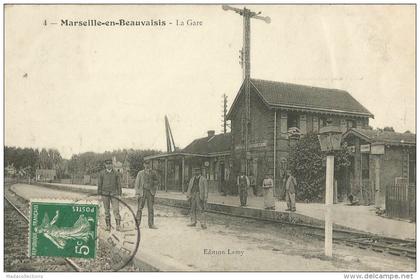 Marseille-en-Beauvaisis (60.Oise) la gare