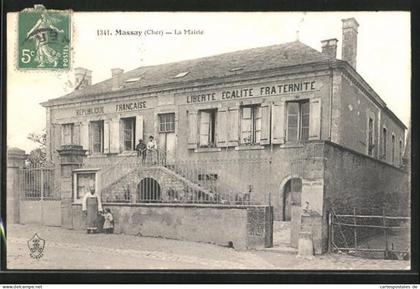 CPA Massay, La Mairie