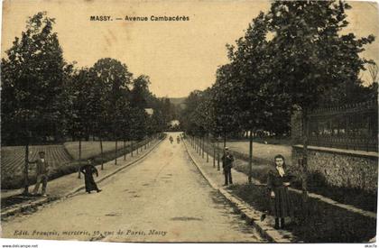 CPA MASSY-Avenue Cambacérés (180498)