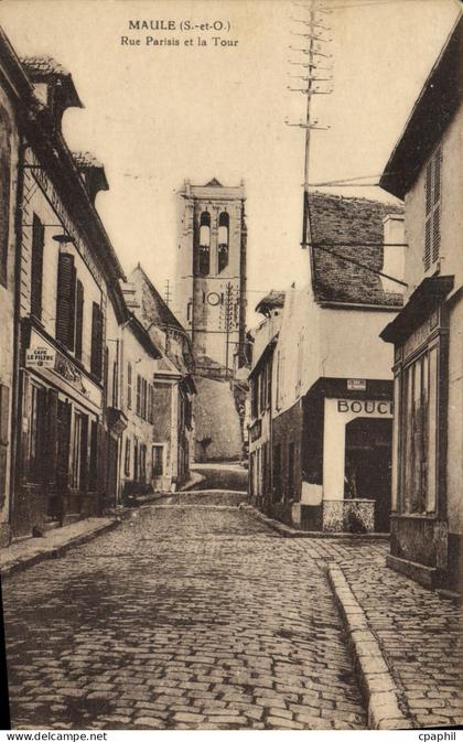 CPA Maule Rue Parisis et la Tour