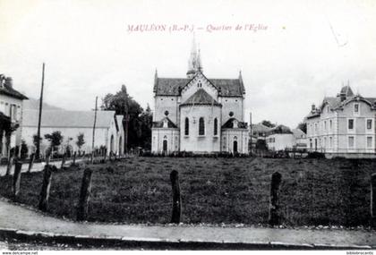 D64 MAULEON < Vue du QUARTIER DE L'EGLISE