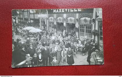 54 -MAXEVILLE - CARTE PHOTO - " GRANDES BRASSERIES DE CHARMES DE MAXEVILLE " - CHOUCROUTE WOIPPY - - " TRES RARE " -