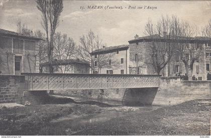 MAZAN (Vaucluse): Pont sur l'Auzon