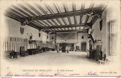 CPA Chateau De Meillant La salle d'Armes