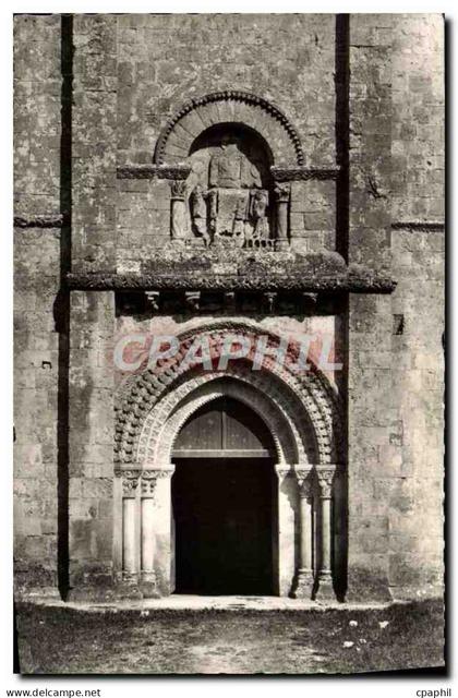 CPM Melle Eglise Saint Pierre Porte Laterale