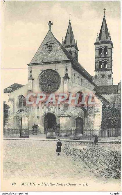 CPA Melun L'Eglise Notre Dame