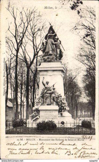 Melun - Monument aux Enfants - CPA