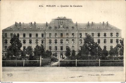 Melun - Quartier de la Cavalerie CPA