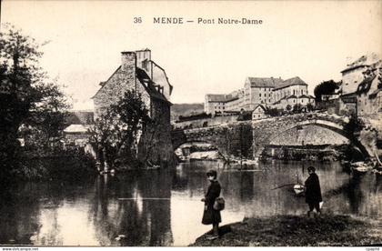 CPA Mende Pont Notre Dame