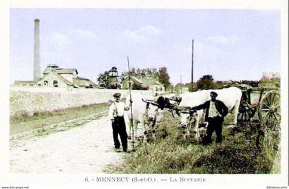 D91 - MENNECY - ANIMATION DEVANT LA SUCRERIE + ATTELAGE