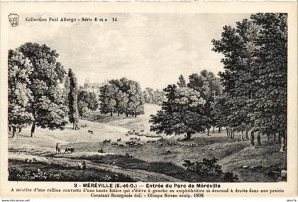 CPA MEREVILLE Entree du Parc (1355052)