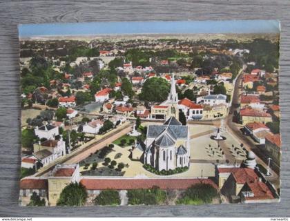 Cpa Merignac (33) vue générale et église st Vincent