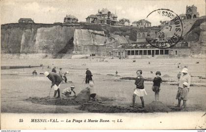 CPA Mesnil Val La Plage A Maree Basse