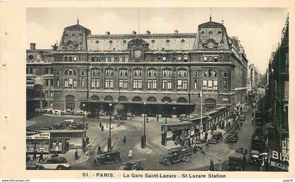 CPA Paris La Gare Saint Lazare