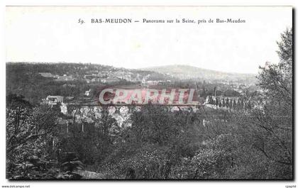 CPA Bas Meudon Bas Panorama sur la Seine Pris de Bas Meudon