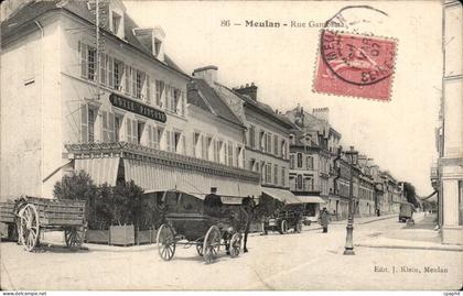 CPA Meulan Rue Gambetta