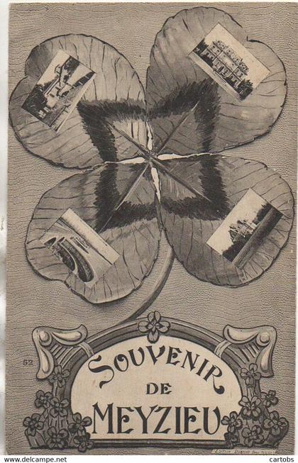 69 Souvenir de MEYZIEU  Multivues (treffle à 4 feuilles)