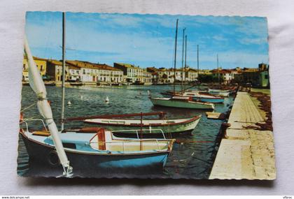 Cpm 1967, Mèze, le port, régates au repos, Hérault 34