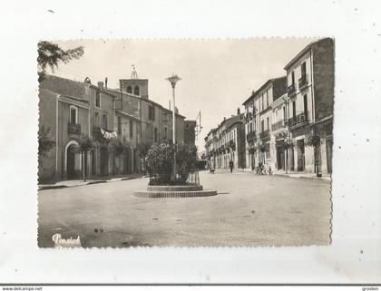 MEZE (HERAULT) CARTE PHOTO PITTORESQUE (EGLISE COMMERCES HABITATIONS)