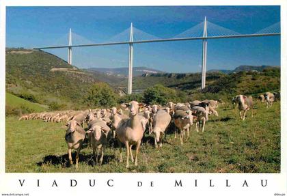 Carte Postale - 12 - Millau - Le Viaduc de Millau - Moutons - CPM - Voir Scans Recto-Verso - Poscard - Carta Postal -  P