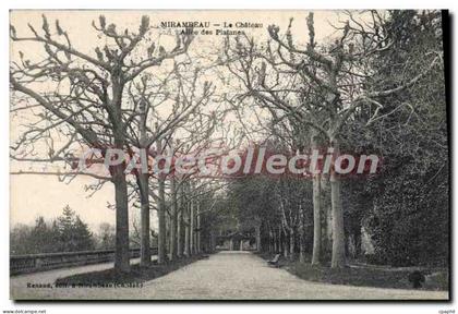 CPA Mirambeau Le Chateau Alles Des Platanes