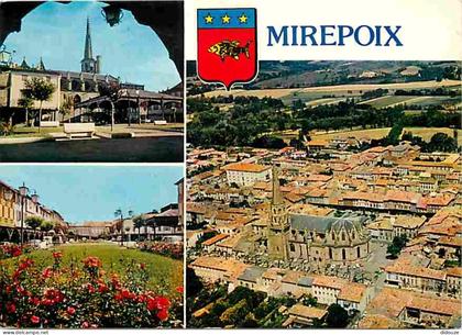 09 - Mirepoix - Multivues - Fleurs - Blasons - CPM - Voir Scans Recto-Verso