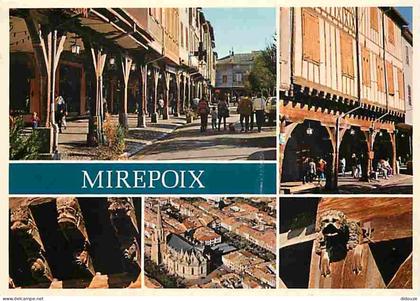 Carte Postale - 09 - Mirepoix - Multivues - Maisons à pans de bois - Flamme Postale de Mirepoix - CPM - Voir Scans Recto