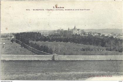 CPA Mirepoix Château de Sibra Ensemble côté Sud-Ouest