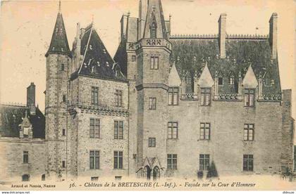Carte Postale Ancienne - 44 - Missillac - Château de la Bretesche - Façade sur la Cour d'Honneur - CPA - Oblitération de