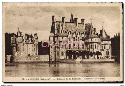 CPA Missillac Chateau de la Bretesche Ensemble sur l'etang