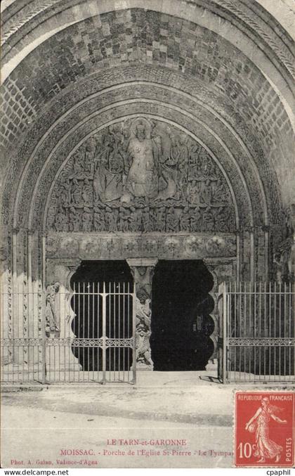 Moissac - Porche de l'Eglise - CPA