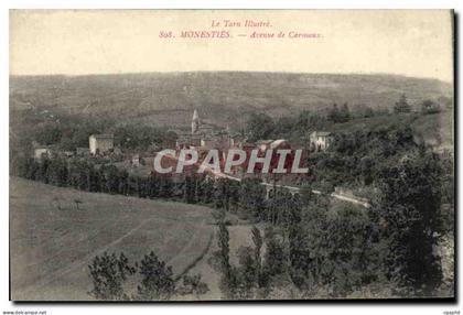 CPA Monesties Avenne de Carmaux