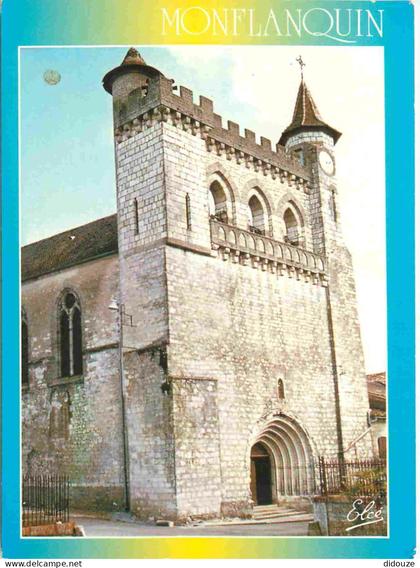 47 - Monflanquin - Eglise du XIlle siècle - CPM - Voir Scans Recto-Verso