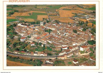 Carte Postale - 47 - Monflanquin - Vue générale aérienne - CPM - Voir Scans Recto-Verso - Poscard - Carta Postal -  Post