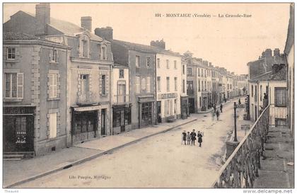 ¤¤  -  891   -  MONTAIGU   -  La Grande Rue  -  Café Richard  -  Boulangerie Clavier   -  ¤¤