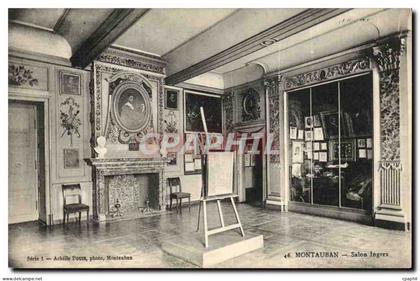 CPA Montauban Salon Ingres