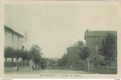 MONTBAZENS (Aveyron): Avenue de Rignac