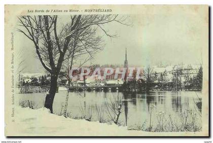 CPA Bords de l'Allau en Hiver Montbeliard