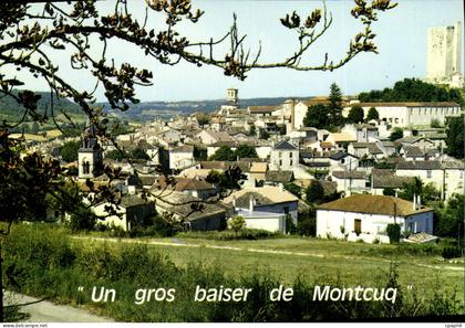 CPSM Montcuq Un Gros Baiser De Montcuq