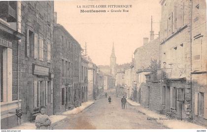MONTFAUCON-en-VELAY (Haute-Loire) - Grande Rue