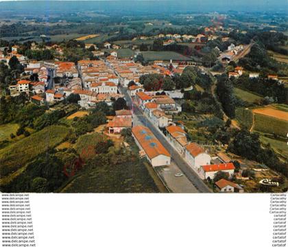 40.  MONTFORT en CHALOSSE .  Vue générale aérienne .