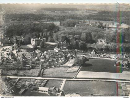 cpsm -ref-AF691- sarthe - MONTFORT LE ROTROU - MONTFORT LE GESNOIS - chateau et haras - vue aerienne -
