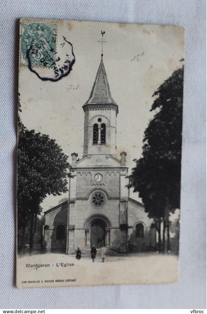 Cpa 1904, Montgeron, l'église, Essonne 91