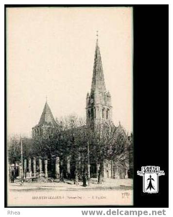 76 Montivilliers - 62 MONTIVILLIERS ( Seine-Inf )-  L'Eglise -  cpa Rhea D76D  K76447K  C76447C
