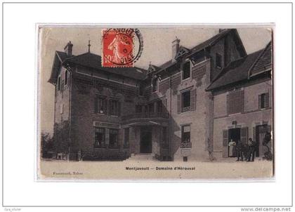60 MONTJAVOULT Chateau, Domaine d'Hérouval, carte Email, ed Fanonnel, 1910
