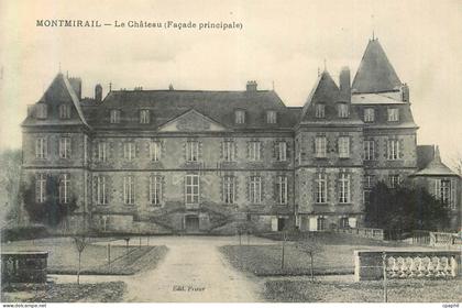CPA Montmirail Le Chateau (Facade Principale)
