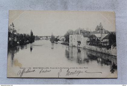Montmorillon, rives de la Gartempe prises du vieux pont, Vienne 86
