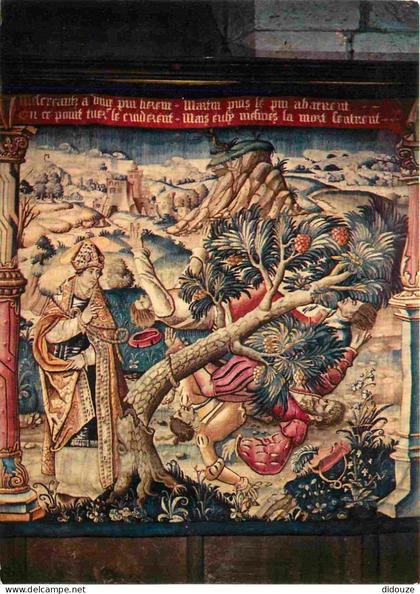 82 - Montpezat de Quercy - intérieur de la Collégiale Saint Martin - Tapisserie Flamande du XVIe siècle - St-Martin de M