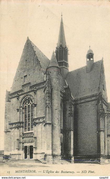 CPA Montresor L'Eglise des Bastarnay