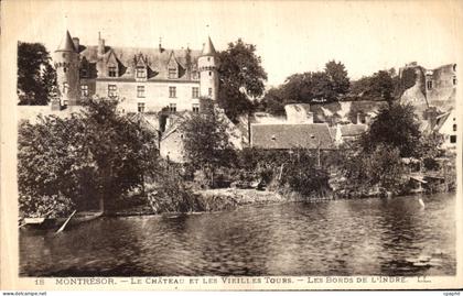 CPA Montresor Le Chateau Et Les Vielles Tours Les Bords De L Indre